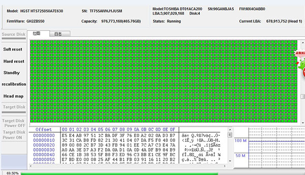 Hitachi hard drive fell data recovery and save?