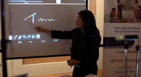 Projector Black Technology: Turn any surface into a touch screen