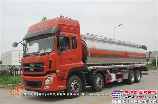 Guowu Dongfeng Tianlong front four rear eight aluminum alloy tanker