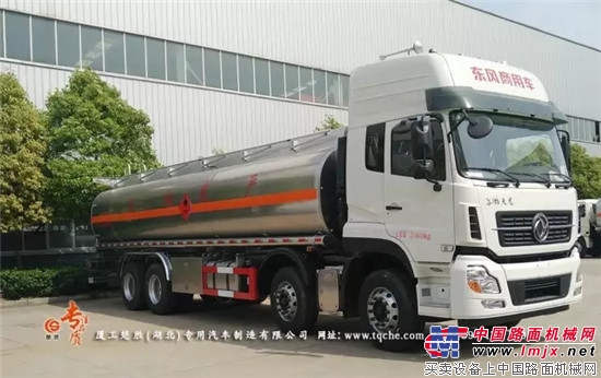 Guowu Dongfeng Tianlong front four rear eight aluminum alloy tanker