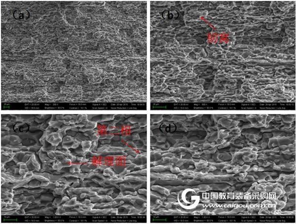 The microscopic world of OPTON No. 10 The plastic properties of the material from the fracture of the alloy