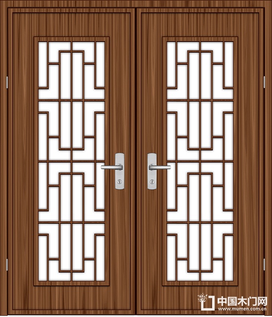 Interior wooden door