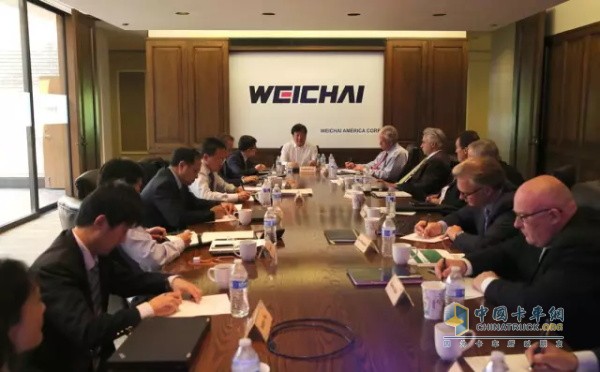 Tan Xuguang, Chairman of Weichai led the team to inspect US PSI Corporation