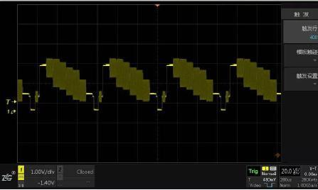 How do I capture an analog video signal with an oscilloscope?