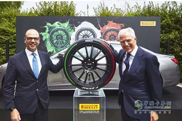 Pirelli Vice President and CEO TrondKatti and Italian Foreign Minister Alfano