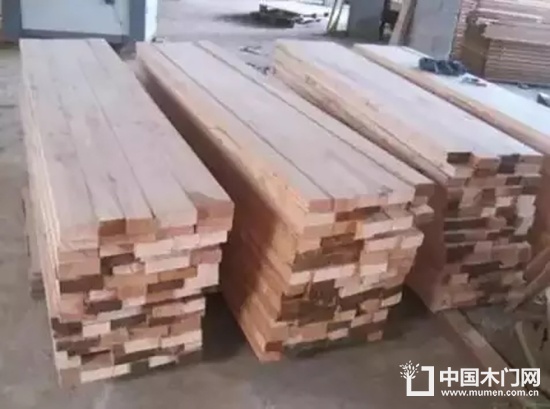 Wooden door production