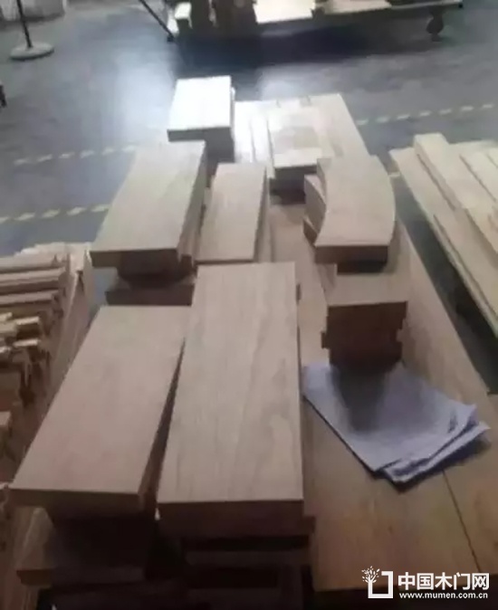 Wooden door production