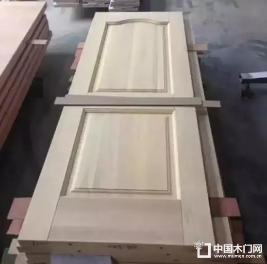 Wooden door production