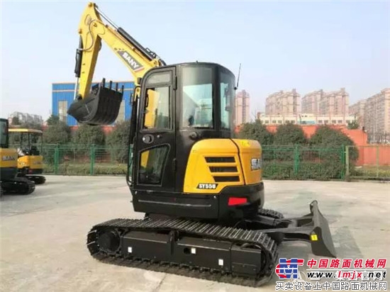 Why is the Sany SY55U tailless excavator hot?