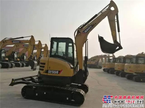 Why is the Sany SY55U tailless excavator hot?