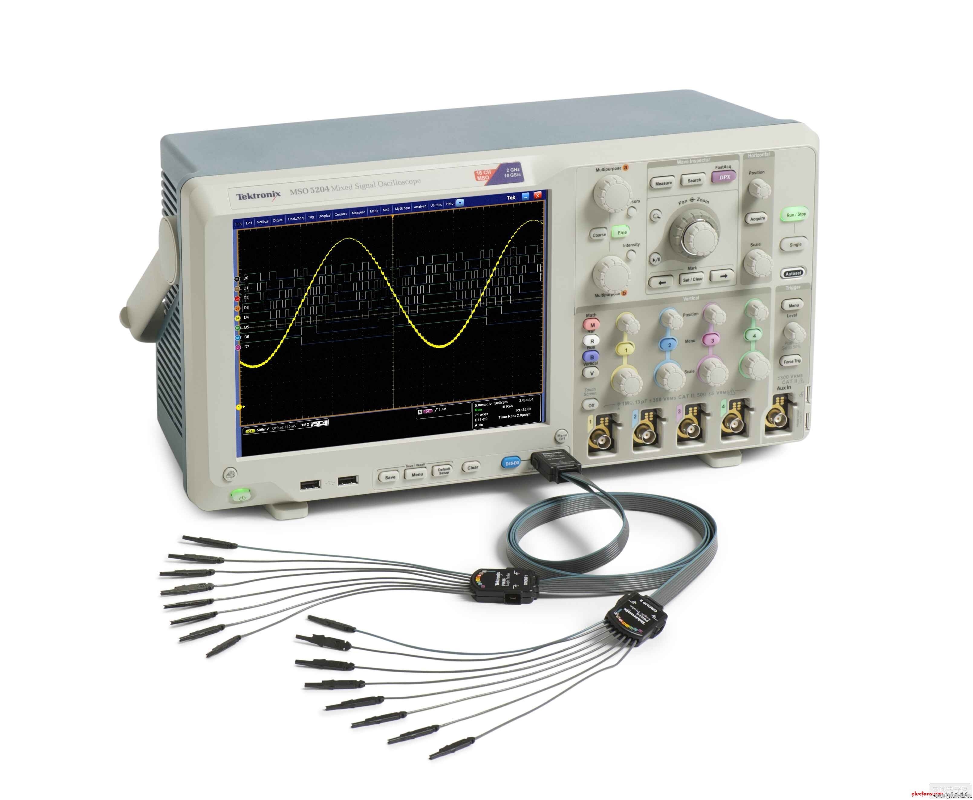 Oscilloscope voltage measurement