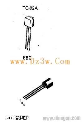 Transistor 8050 pin arrangement diagram