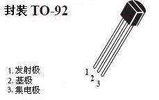 8050 and 8550 triode tube (lead) foot diagram