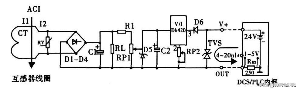 AC current transmitter schematic