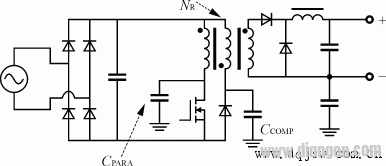 Isolated half bridge circuit with compensation circuit