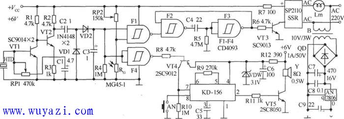 Novel door light switch circuit diagram