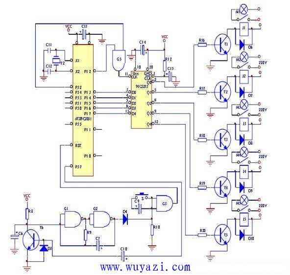 Circuit design of household appliance control module