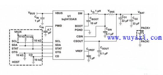 USB compatible single-cell lithium-ion battery charger circuit diagram