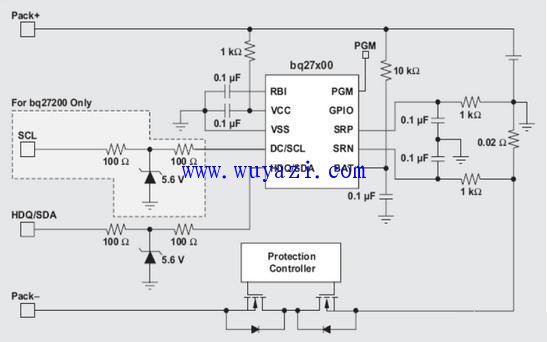 />  Figure 1 Typical Operating Circuit  Battery Pack Verification Circuit Design  Rechargeable batteries for portable devices must be replaced before the end of the device life. This opens up a huge market for manufacturers that offer cheaper alternative batteries that may not have the safety and protection circuitry required by original equipment manufacturers. Therefore, in addition to the battery fuel gauge function, the battery pack may also include verification features (see Figure 2). The host will verify the battery pack containing the Calculated Cyclic Redundancy Check (CRC) IC (TI's bq26150). This CRC is based on this authentication and the CRC polynomial that is secretly defined in the IC. The host also calculates the CRC and compares the various values â€‹â€‹to determine if the verification was successful. If not, the host will decide whether to perform another verification or not to power the battery's system. <img src="http://i.bosscdn.com/blog/20/17/10/251692274295.jpg" alt=