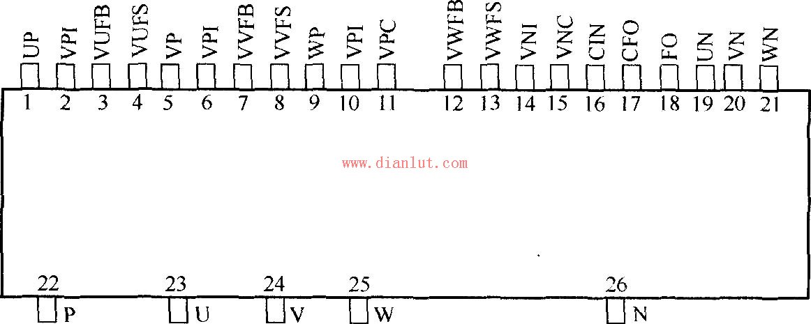 PS21255 pin function diagram