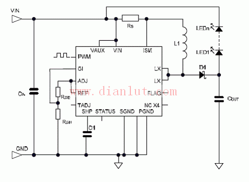 ZXLD1374 application circuit