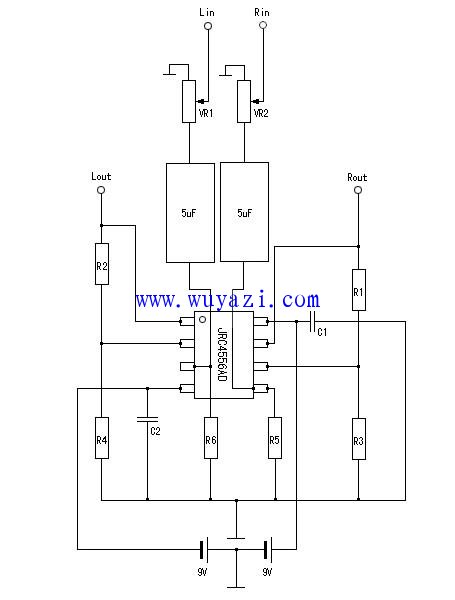 The simplest DIY super imitation Goethe earphone amplifier circuit diagram