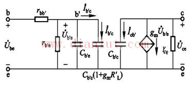 High frequency equivalent circuit of triode