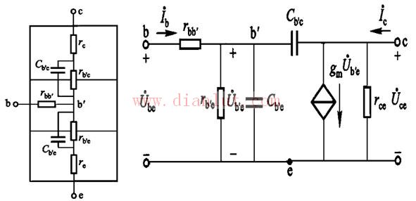 Internal structure of triode and high frequency equivalent circuit