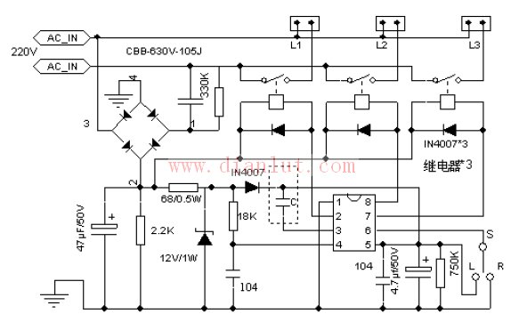 HL2608 application circuit