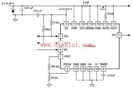TPS2480/81 function circuit