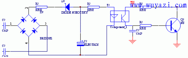 Telephone seat ringing detection circuit diagram