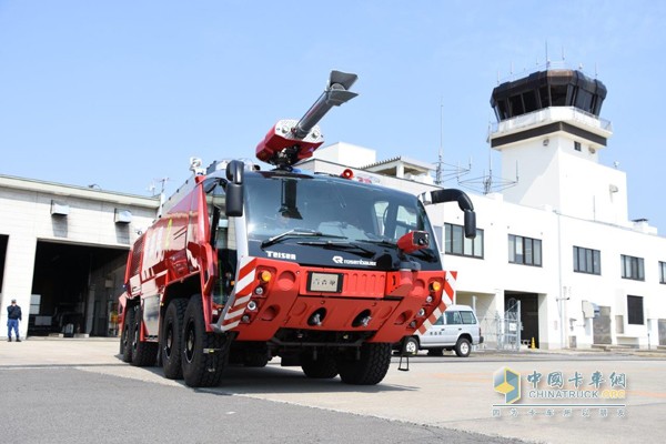 Airport fire rescue vehicle equipped with Allison transmission