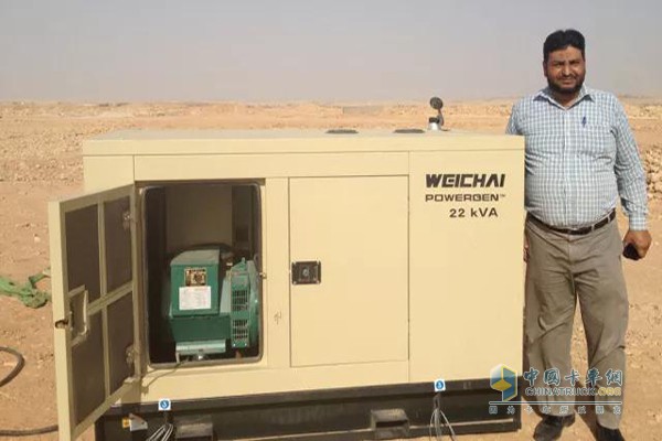 Weichai generator sets in Thar Desert, Pakistan