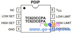 TC623CCPA pin diagram