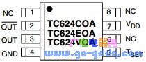 TC624EOA pin diagram