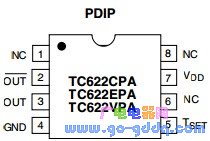 TC622CPA pin diagram