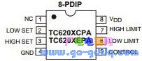 TC620XEPA pin diagram