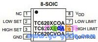 TC620XCOA pin diagram