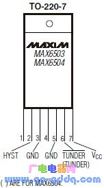 MAX6503 pin diagram