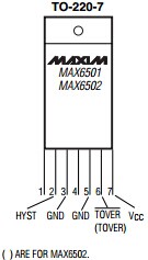 MAX6501CMP035-T pin diagram