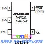 MAX6501UKP035-T pin diagram