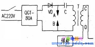 Welding machine, cutting machine high voltage high frequency arc starter