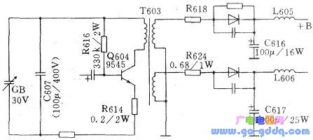 Yellow River 54FS model power supply circuit