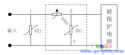 Composite PTC thermistor application circuit