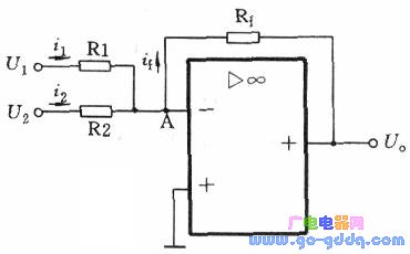 Inverting adder circuit