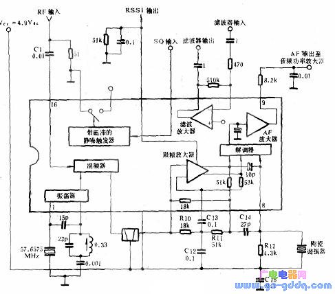MC3372 specific application circuit