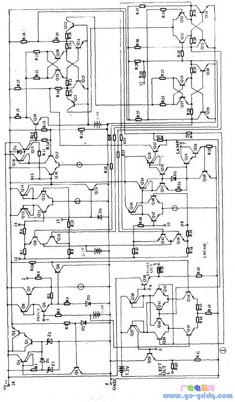 Internal circuit schematic of LM1800