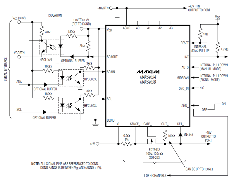 MAX5965Aã€MAX5965Bï¼šå…¸åž‹å·¥ä½œç”µè·¯1