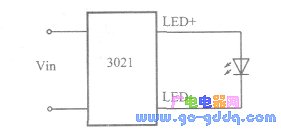 3021 module drives a single LED circuit