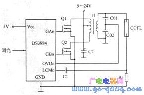 Transformer primary with center tapped circuit